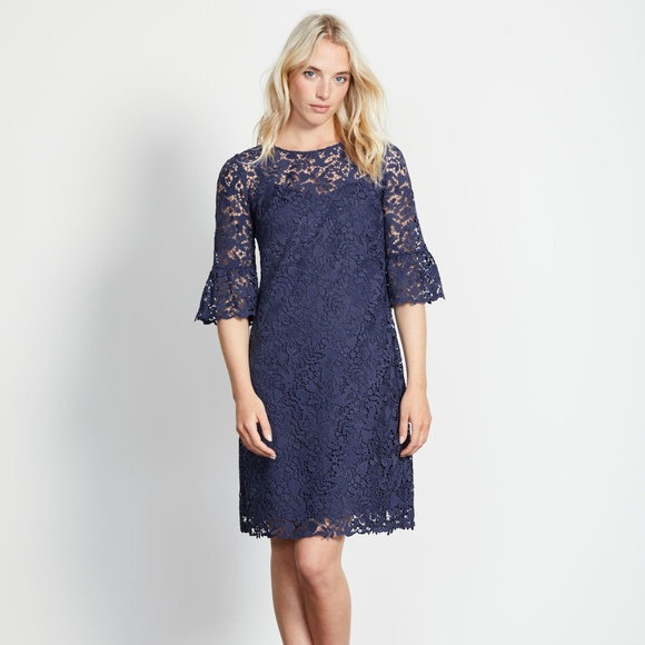 boden navy lace dress